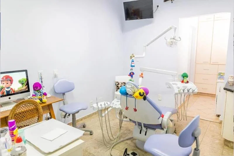 Consultório de odontopediatria da Rahal, decorado para crianças