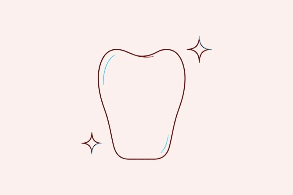 Ilustração de odontologia estética