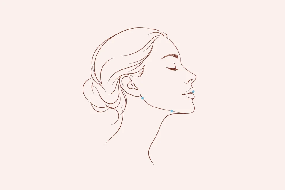 Ilustração de harmonização orofacial